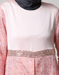 Cardinal Femme Gamis Elegan Bordir