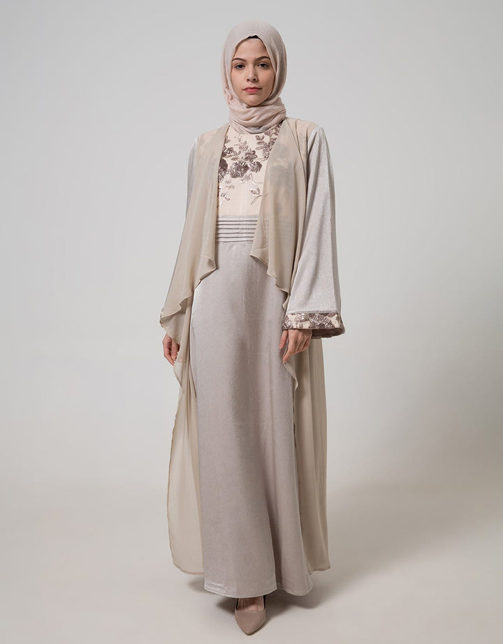 Cardinal Femme Gamis Bordir Bunga