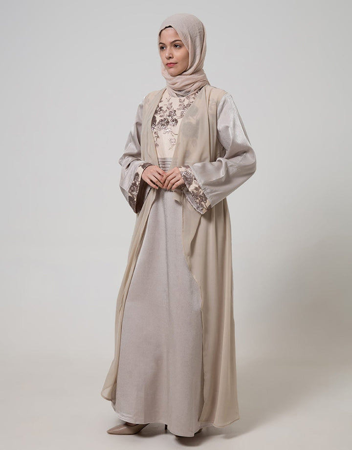 Cardinal Femme Gamis Bordir Bunga