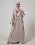 Cardinal Femme Gamis Bordir Bunga