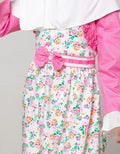 Donita Muslim Flower Pink List Polkadot
