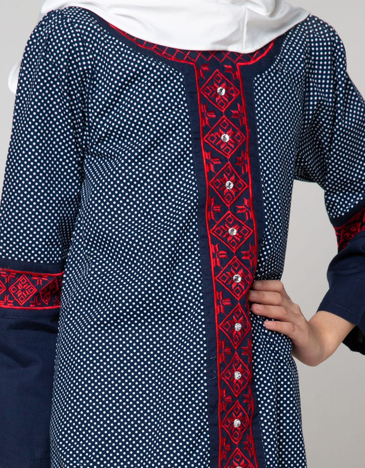Donita Muslim Dress Polkadot