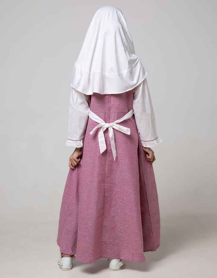 Donita Muslim Pink Black Ribbon