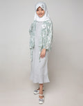 Donita Muslim Dress With Green Square