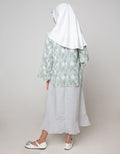 Donita Muslim Dress With Green Square