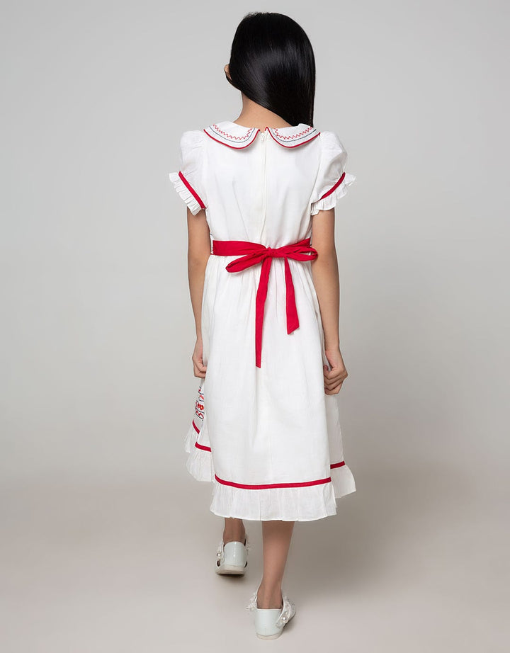Donita Casual White W Colar