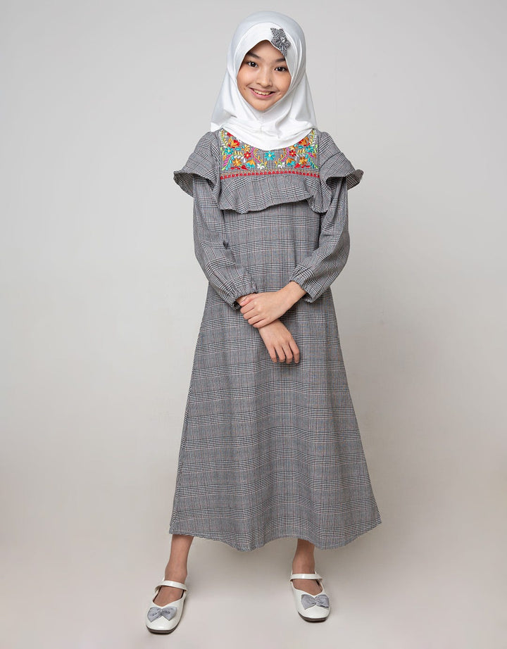 Donita Muslim Dress Kotak-Kotak