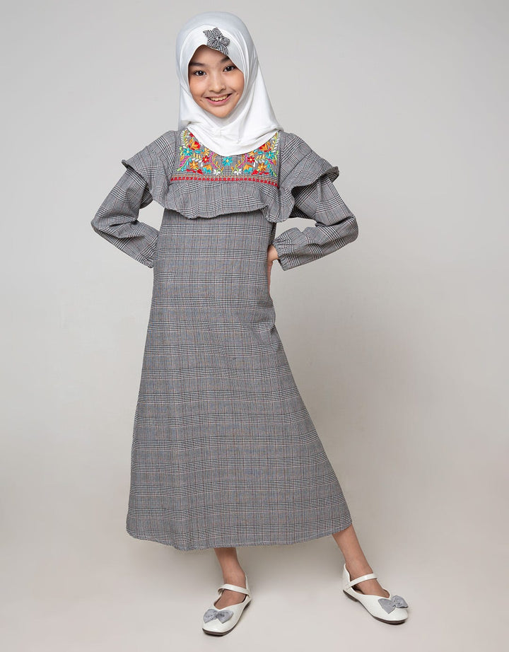 Donita Muslim Dress Kotak-Kotak