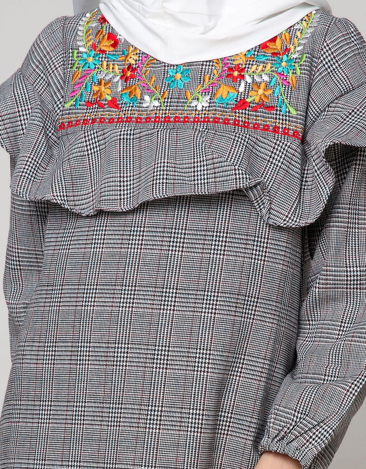 Donita Muslim Dress Kotak-Kotak