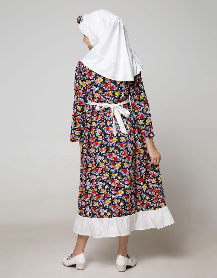 Saffron By Donita Floral Print Muslim Dress
