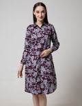 Puricia Kemeja Dress Motif Bunga