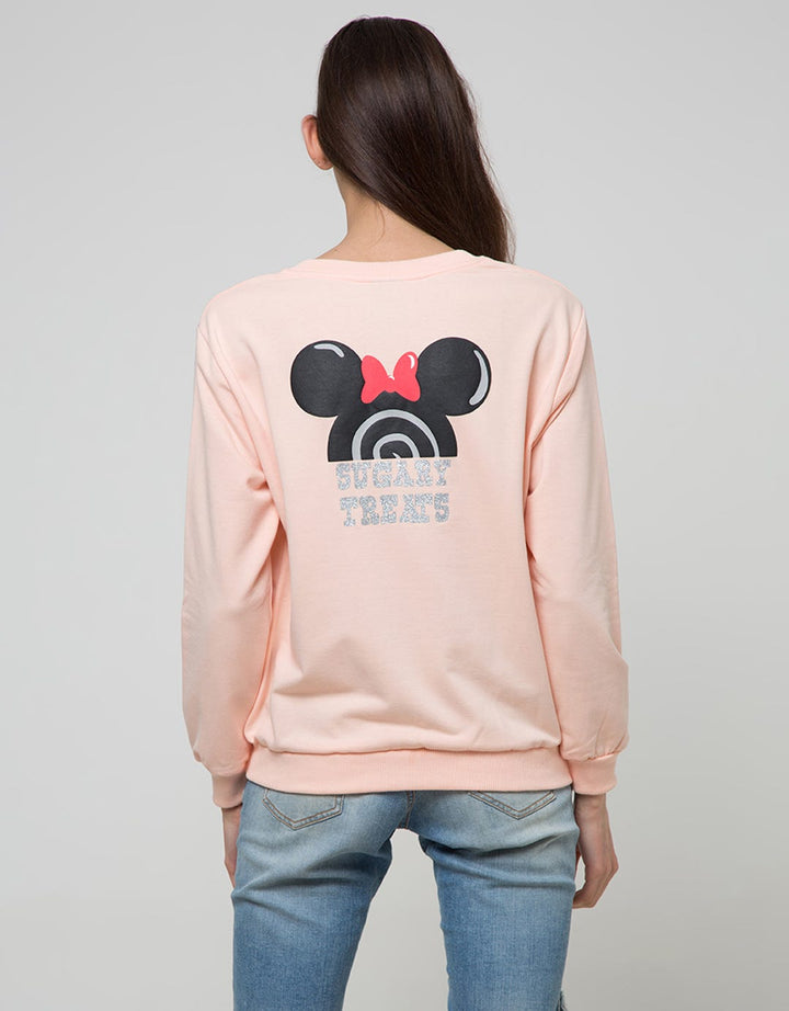 Disney Sweatshirt Dlish Sugary Treats Minnie Head