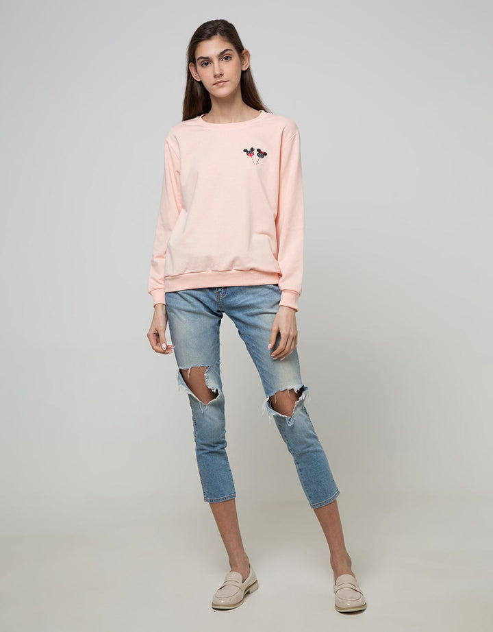 Disney Sweatshirt Dlish Sugary Treats Minnie Head