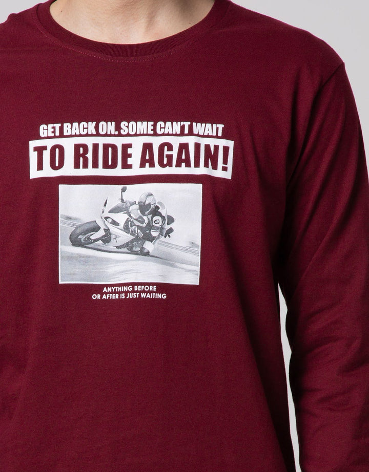 T Zone Long Sleeve T-Shirt Racing To Ride Again T Zone Long Sleeve