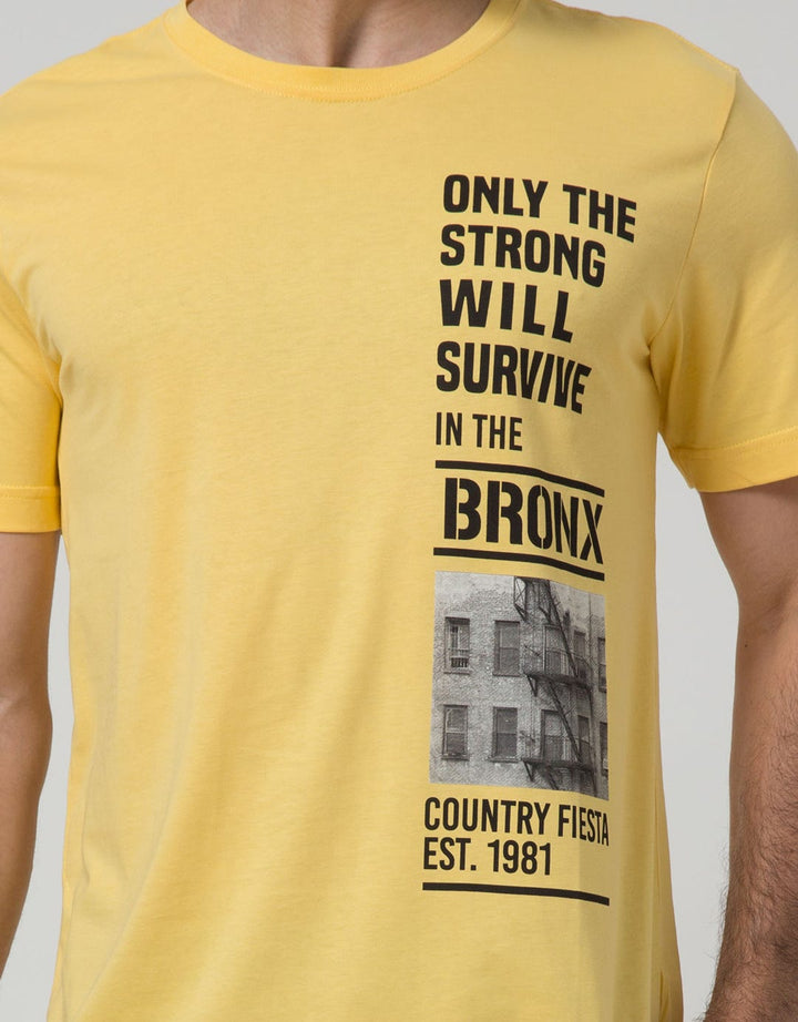 Country Fiesta Mens Tshirt Young Wording Left