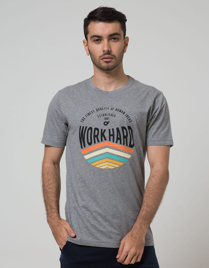 Country Fiesta Mens Tshirt Young Wording Workhard