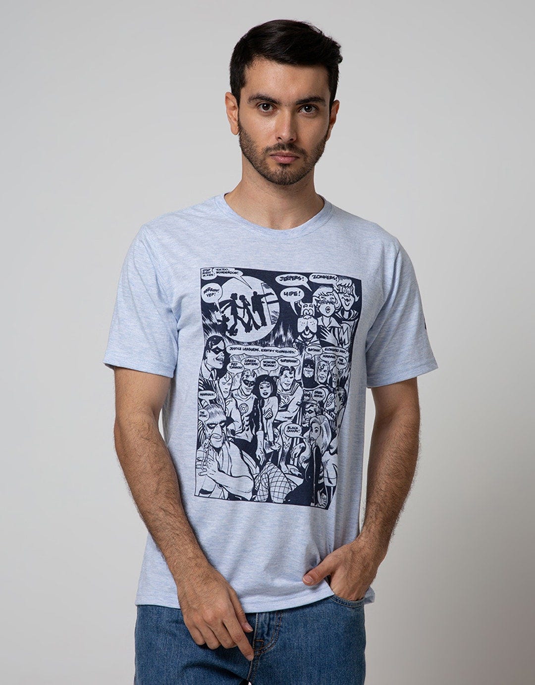T Zone Short Sleeve T-Shirt Justice League
