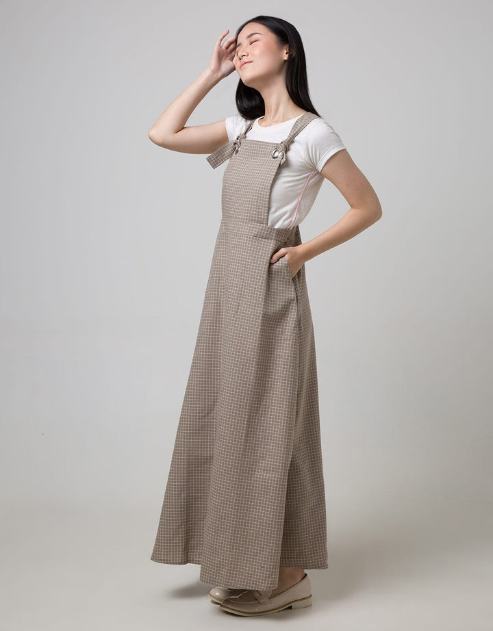 Ultraviolet Pinafore Dress Check