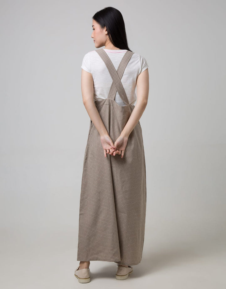 Ultraviolet Pinafore Dress Check