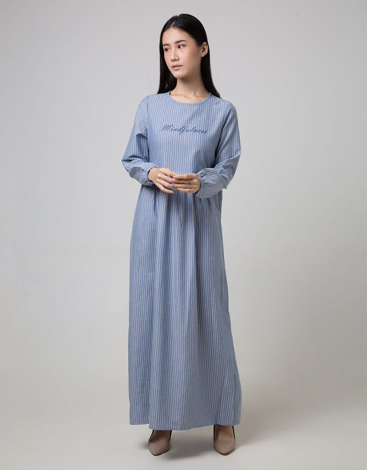 Ultraviolet Printed Maxi Dress