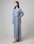 Ultraviolet Printed Maxi Dress