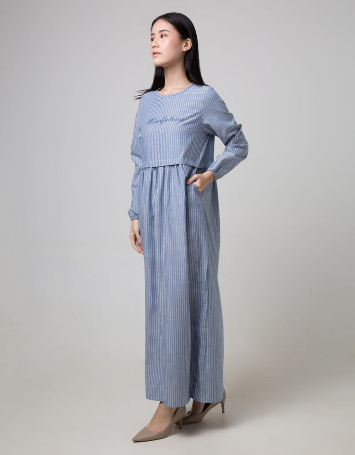 Ultraviolet Printed Maxi Dress