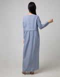 Ultraviolet Printed Maxi Dress