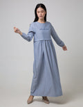 Ultraviolet Printed Maxi Dress