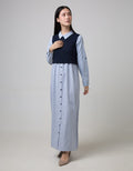 Ultraviolet Mix Knit Maxi Dress