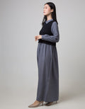 Ultraviolet Mix Knit Maxi Dress