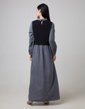 Ultraviolet Mix Knit Maxi Dress
