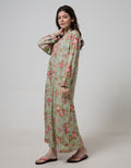 St. Yves Long Sleeve Maxi Dress Rose Pansy