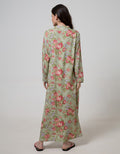 St. Yves Long Sleeve Maxi Dress Rose Pansy