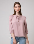 34 BLOUSE RNECK WITH