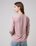 34 BLOUSE RNECK WITH