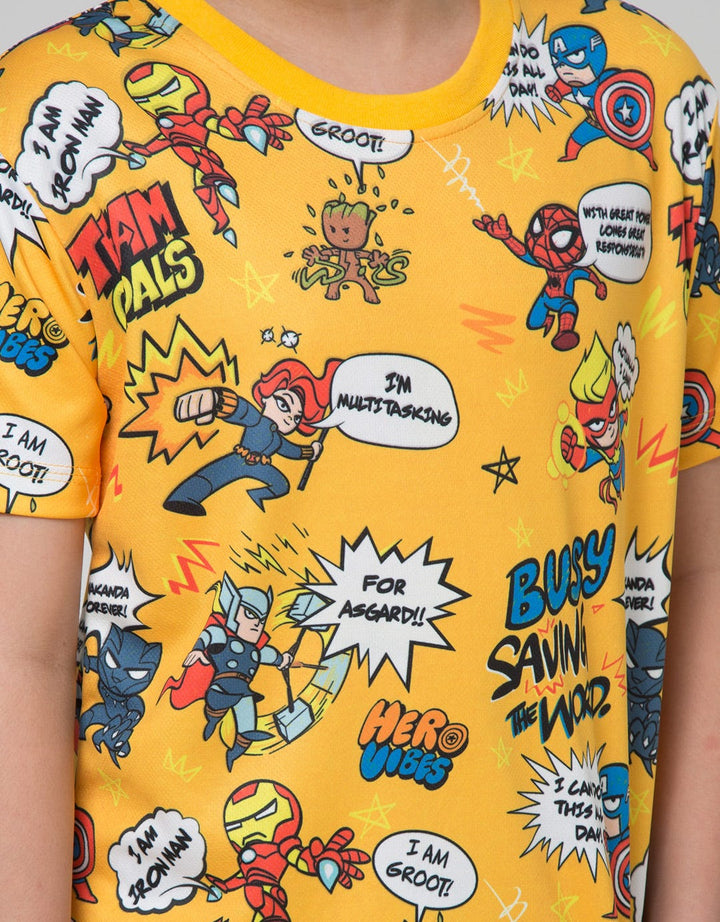 Marvel Avengers Kaos Team Cartoon Speak Up