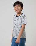 Little M Short Sleeve T-Shirt Fullprint Dino