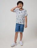 Little M Short Sleeve T-Shirt Fullprint Dino