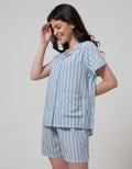 Nevada Short Sleeve Pyjama Shorts Stripe Lollies