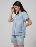 Nevada Short Sleeve Pyjama Shorts Stripe Lollies