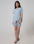 Nevada Short Sleeve Pyjama Shorts Stripe Lollies