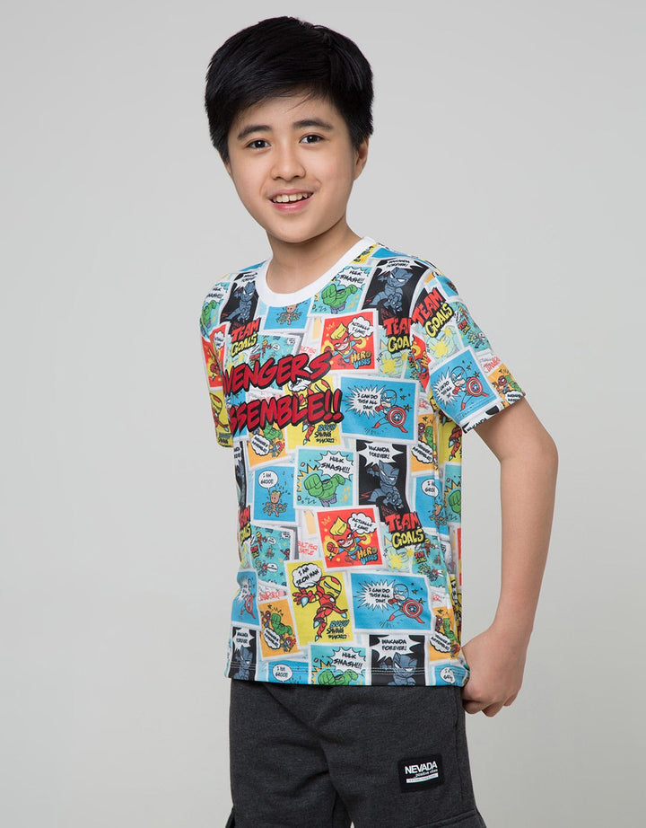 Marvel  Avengers Kaos Anak Laki-Laki Print Cartoon Speak