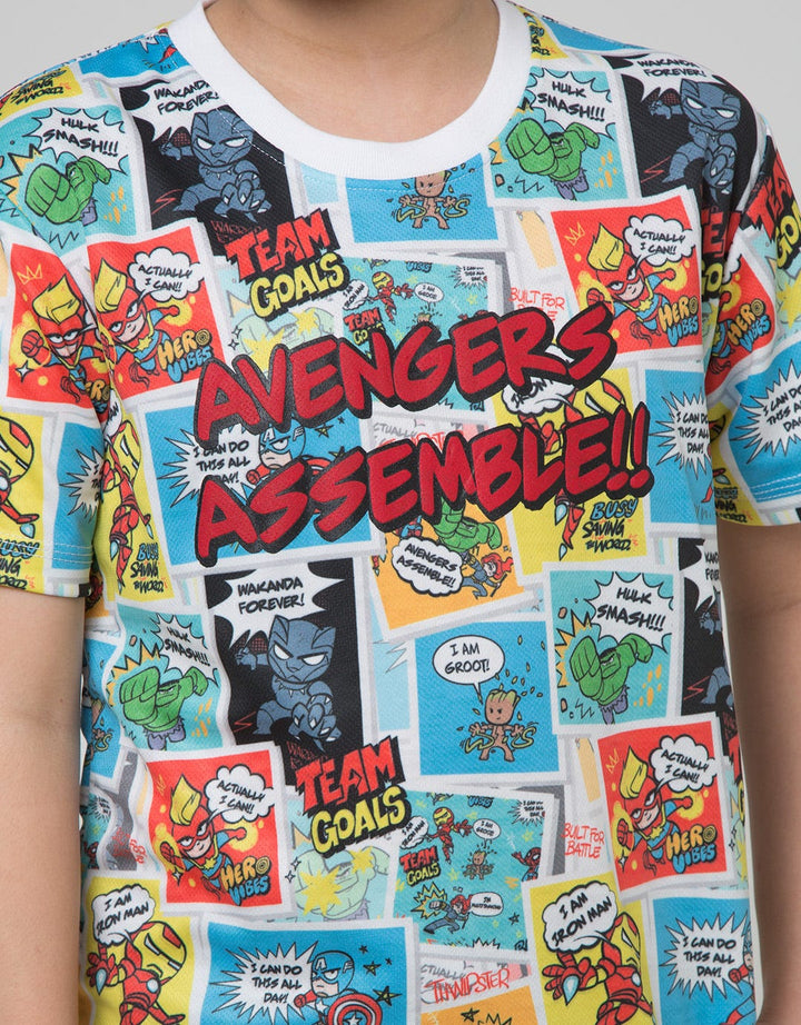 Marvel  Avengers Kaos Anak Laki-Laki Print Cartoon Speak