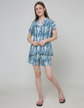 Nevada Short Sleeve Pyjama Shorts Stripe