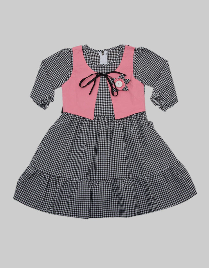 Two Mix Dress Floral Vest
