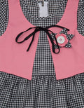 Two Mix Dress Floral Vest
