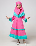 Two Mix Dress Muslim Ribbon