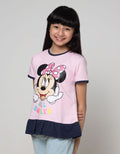 Disney Short Sleeve T-Shirt Minnie Bow Bawah Geber