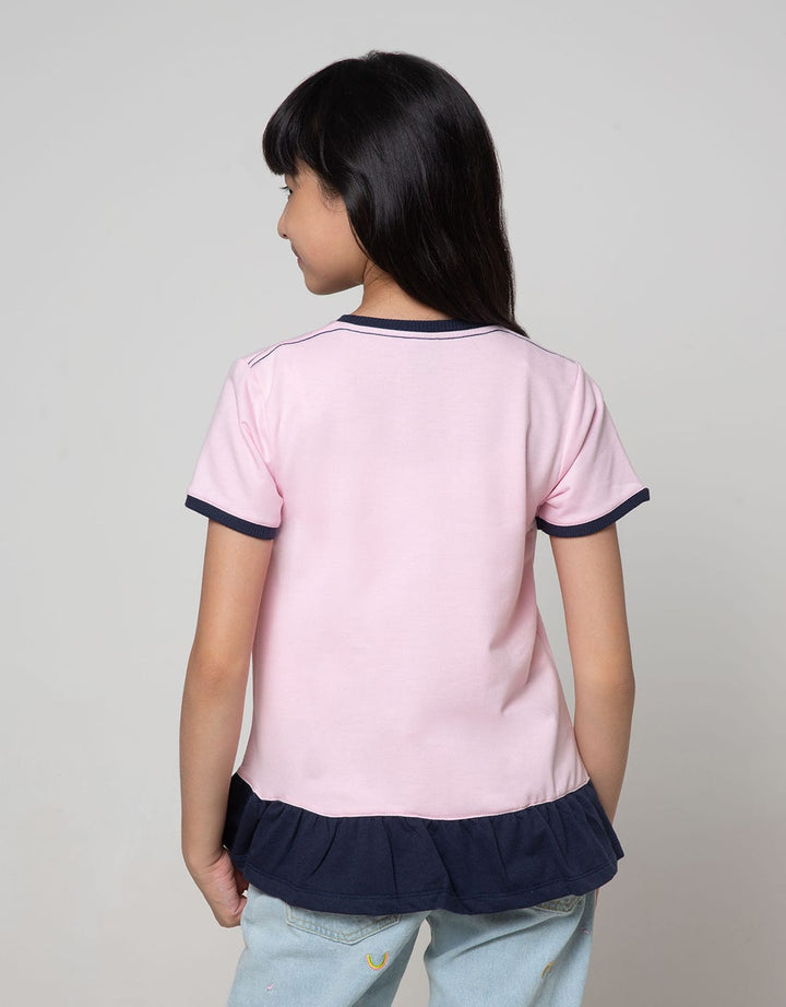 Disney Short Sleeve T-Shirt Minnie Bow Bawah Geber