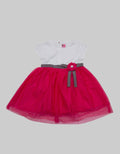 Two Mix Dress Baby Tile Bunga Pink